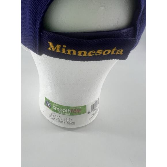 MENS TEAM NFL MINNESOTA VIKINGS CAP HAT ONE SIZE EMBROIDERED PURPLE - Picture 8 of 16